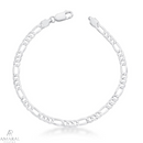 Pulseira Fígaro 4mm em Prata 925