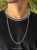 Corrente Fígaro 4mm em Prata 925