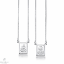 Escapulário em Prata 925 - Corrente Grumet