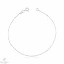 Pulseira Cadeado 2mm em Prata 925