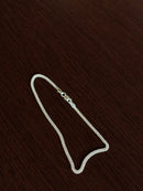 Pulseira Grumet Duplo 2mm em Prata 925