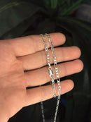 Corrente Fígaro 3mm em Prata 925