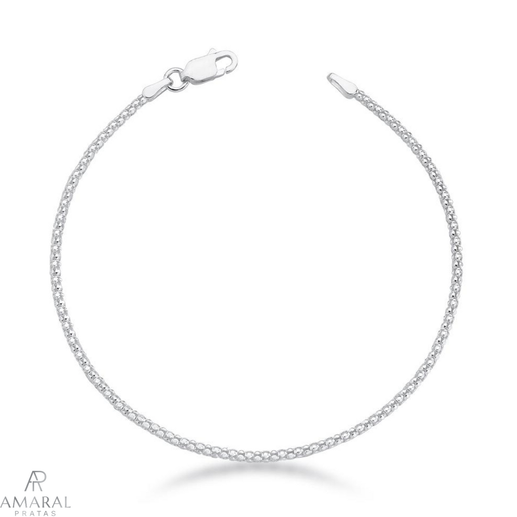 Pulseira Esteira 2F em prata 925