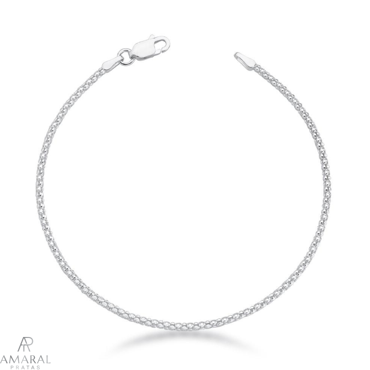 Pulseira Esteira 2F em prata 925