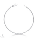 Pulseira Esteira 2F em prata 925