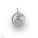 Medalha São Jorge Vazada P em Prata 925