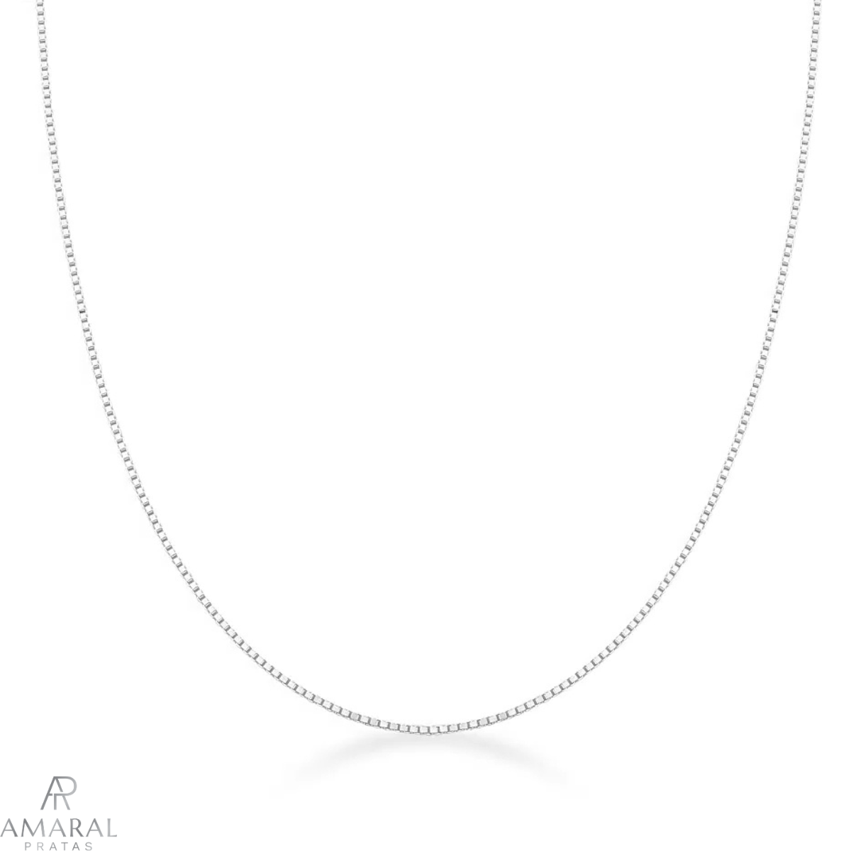 Corrente Veneziana Fina em Prata 925