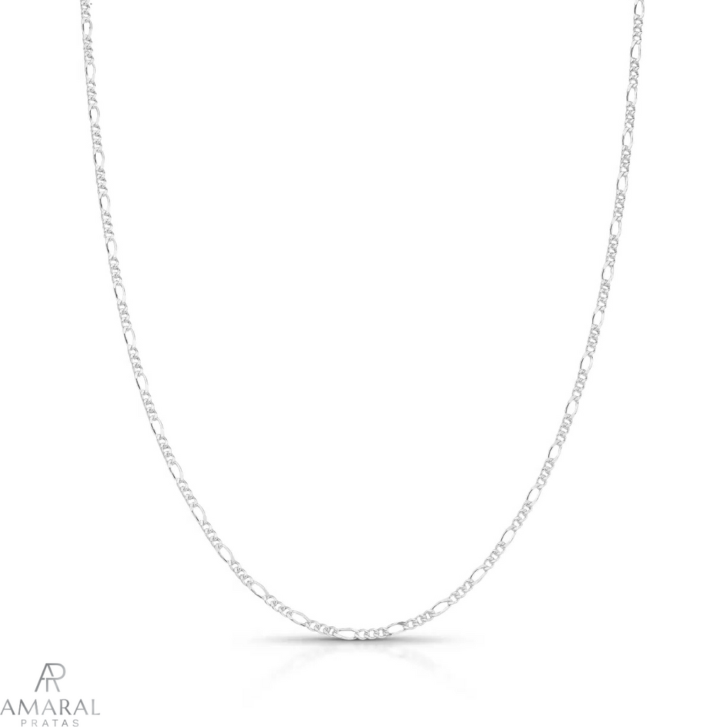 Corrente Fígaro 2mm em Prata 925