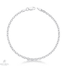 Pulseira Cadeado 3mm em Prata 925