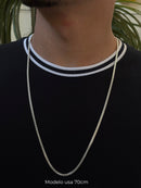 Corrente Esteira 2F em Prata 925