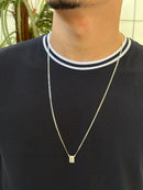 Escapulário em Prata 925 - Corrente Grumet