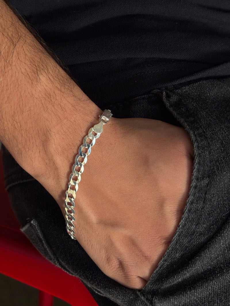 Pulseira Grumet 6mm em Prata 925