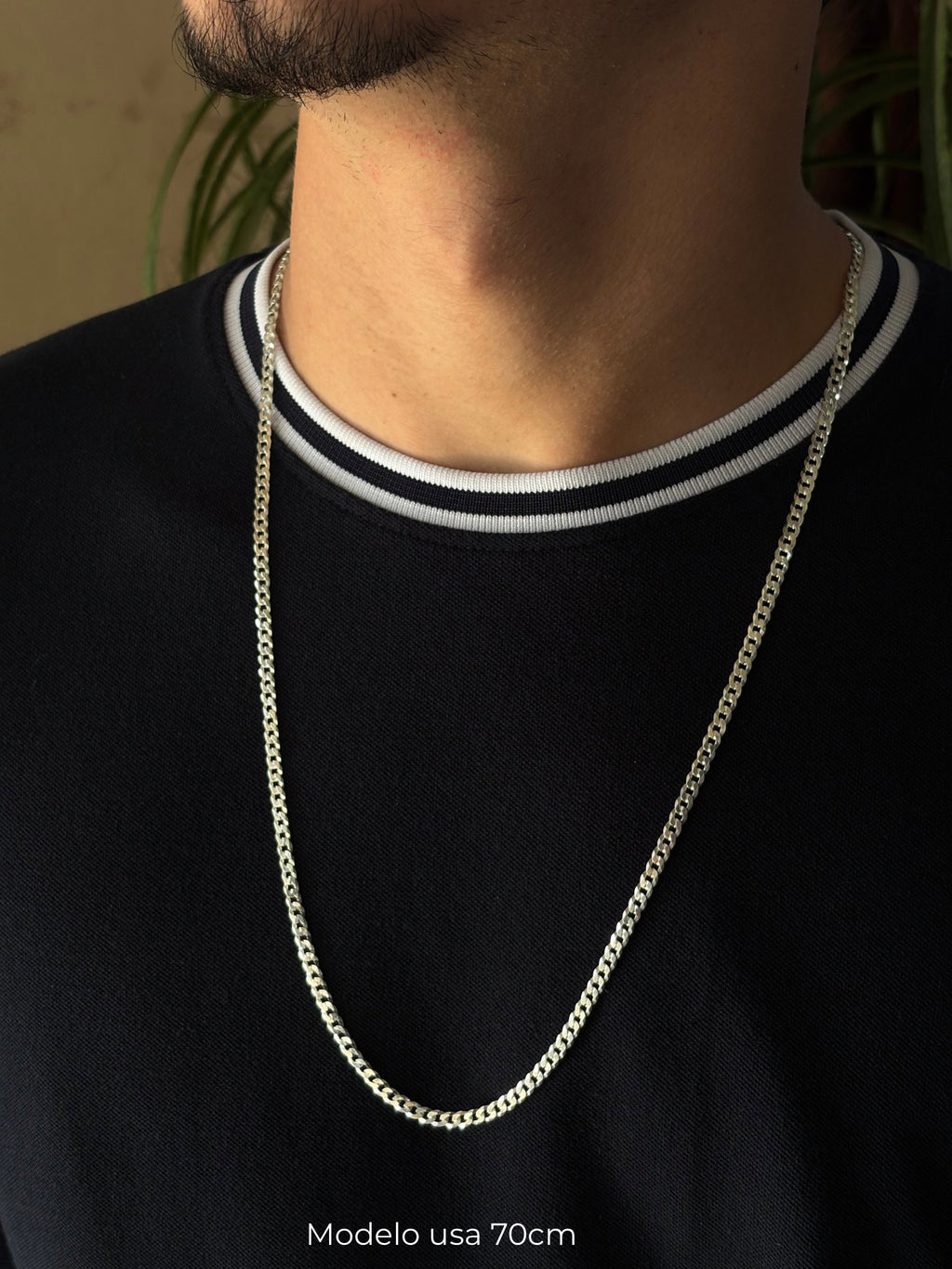 Corrente Grumet 4mm em Prata 925