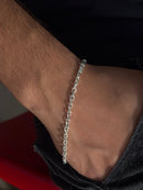 Pulseira Cadeado 3mm em Prata 925