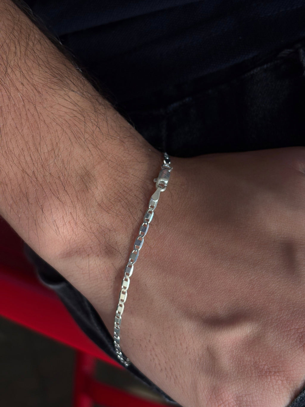 Pulseira Piastrine 3mm em Prata 925