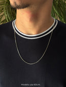 Corrente Veneziana Fina em Prata 925