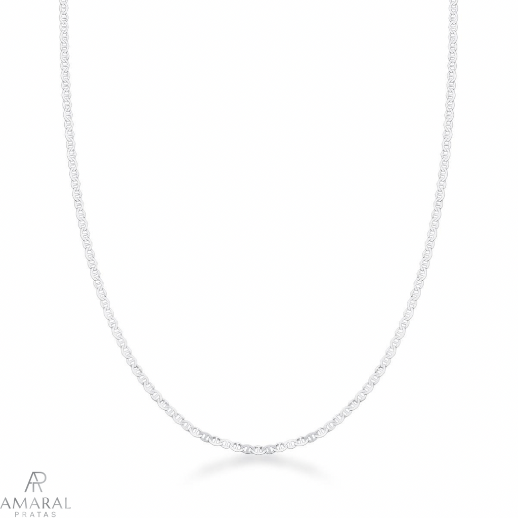 Corrente PIastrine 3mm em Prata 925