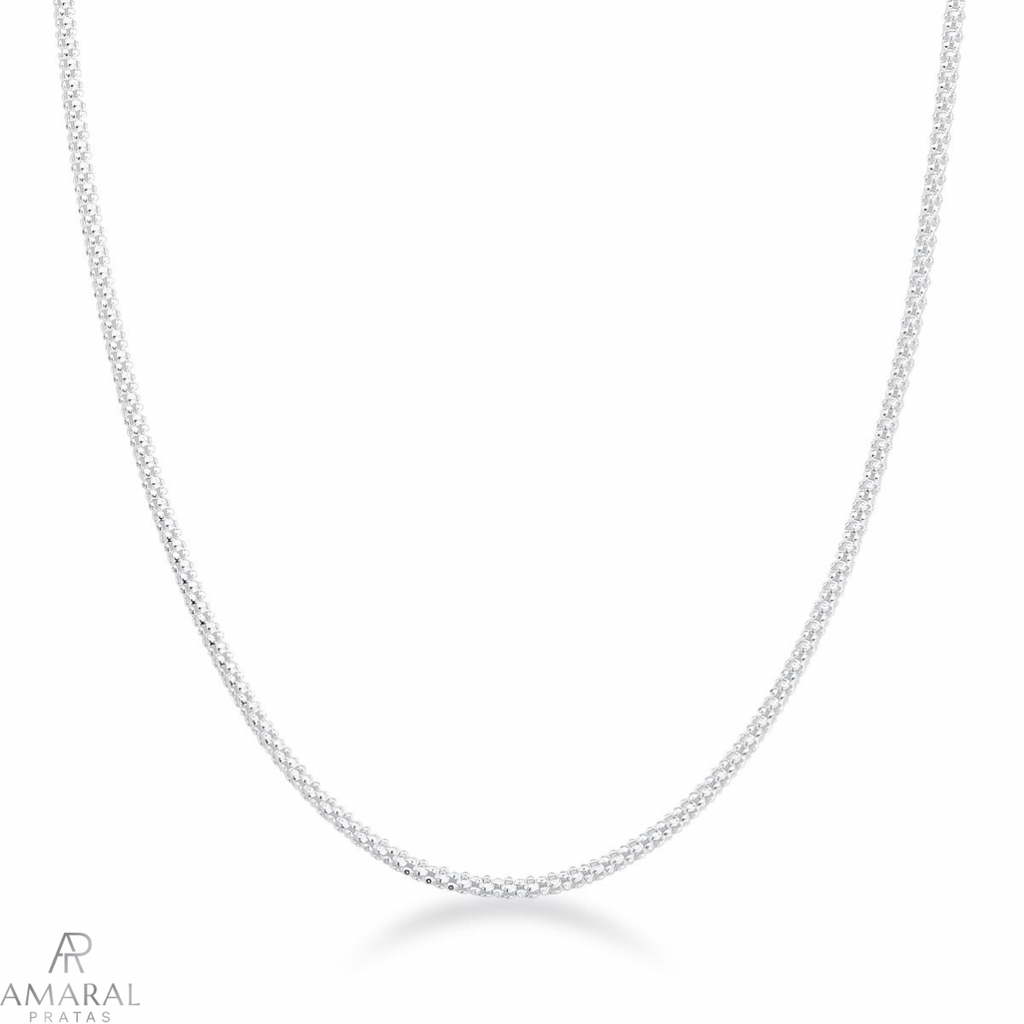 Corrente Esteira 2F em Prata 925