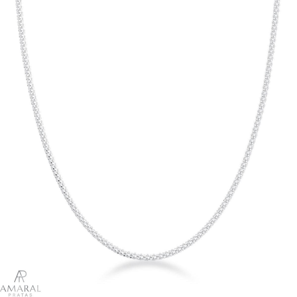 Corrente Esteira 2F em Prata 925