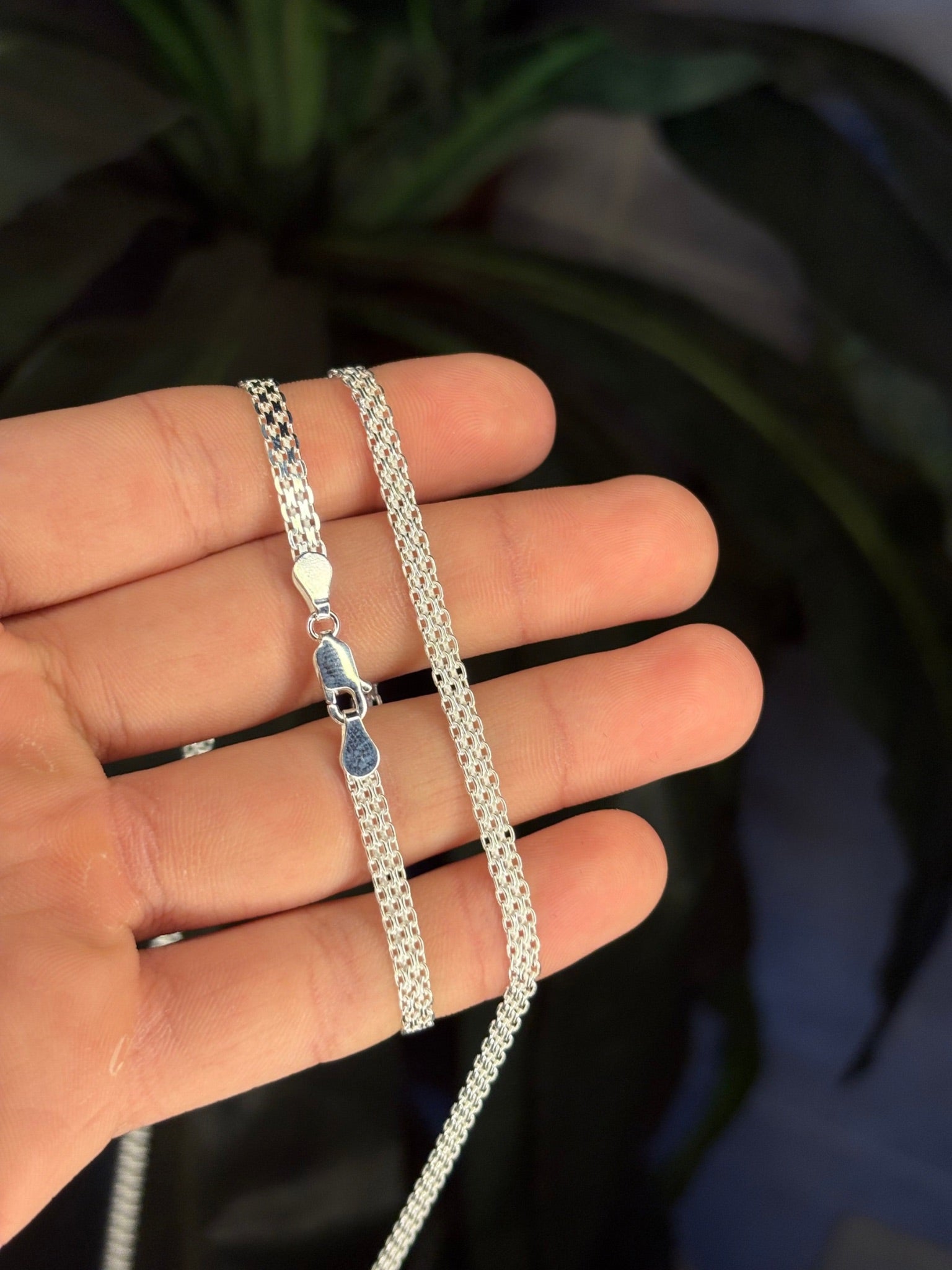 Corrente Esteira 3F em Prata 925