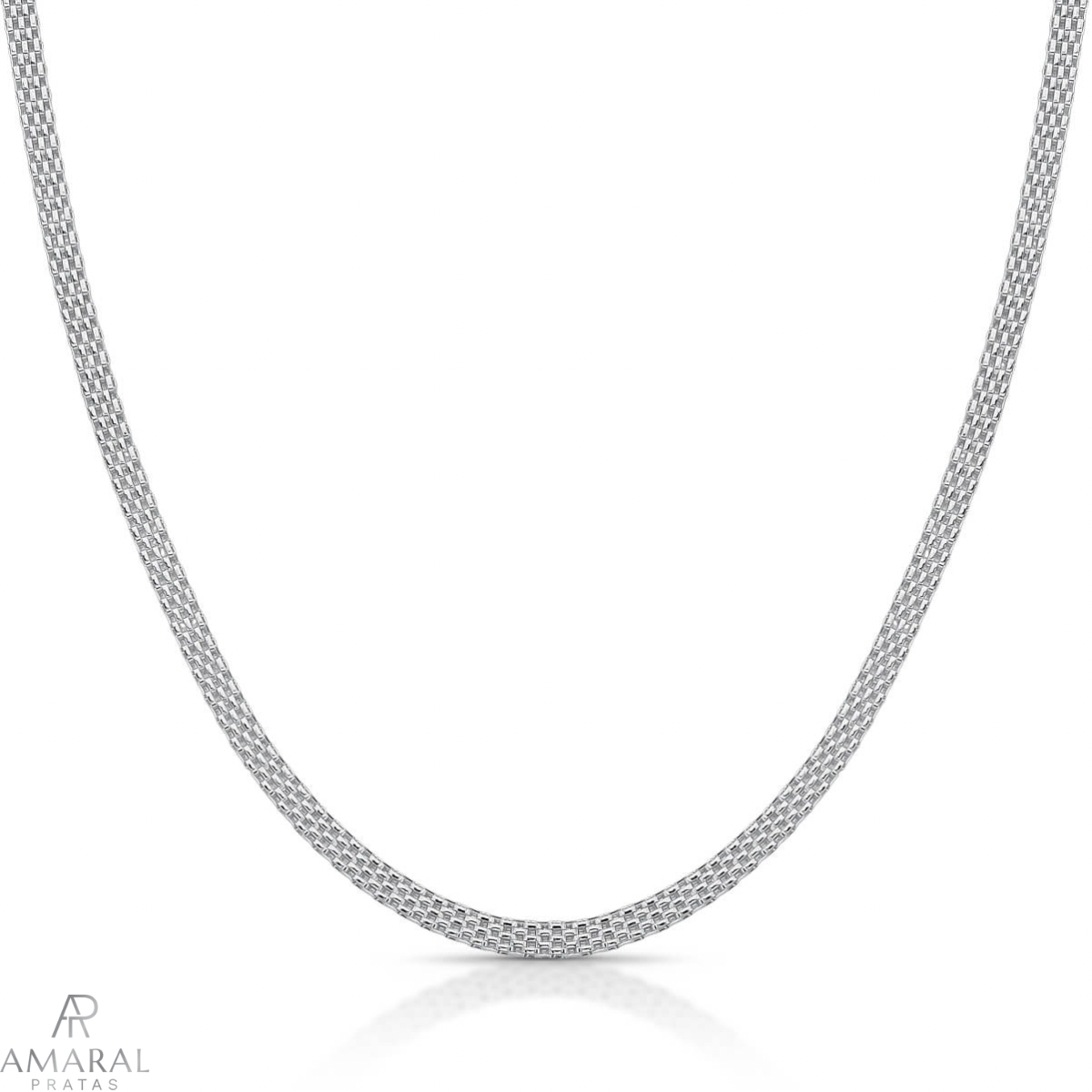 Corrente Esteira 3F em Prata 925