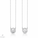 Escapulário Medalha de São Bento em prata 925 - Corrente Vneziana