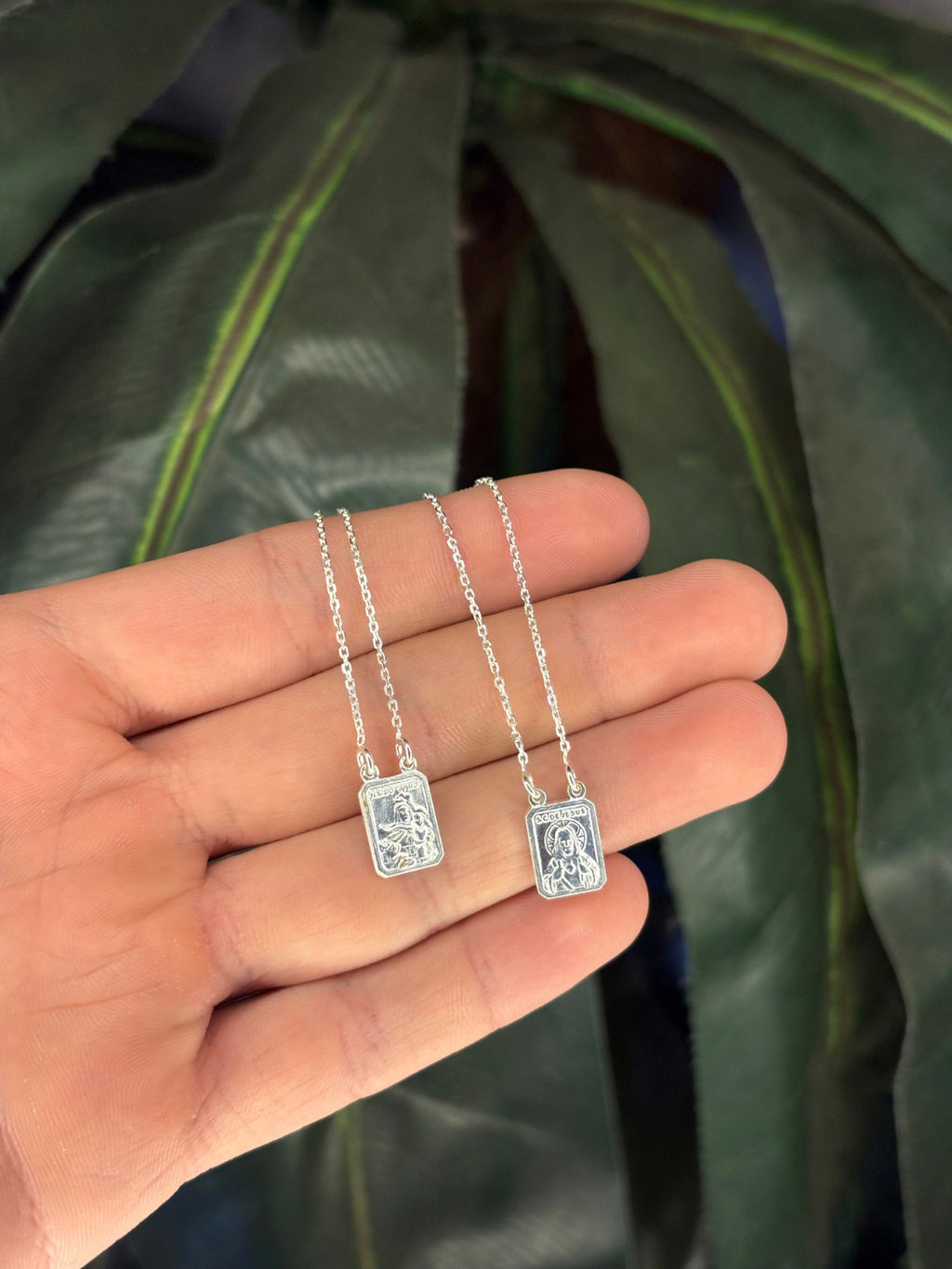 Escapulário em Prata 925 - Corrente Cadeado