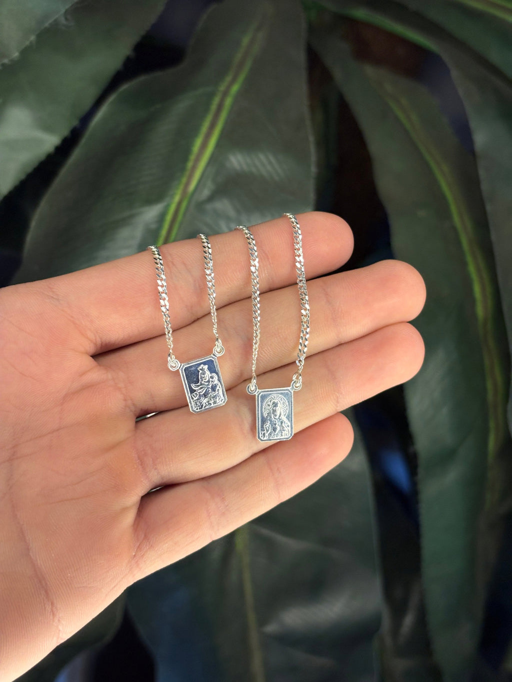 Escapulário em Prata 925 - Corrente Grumet