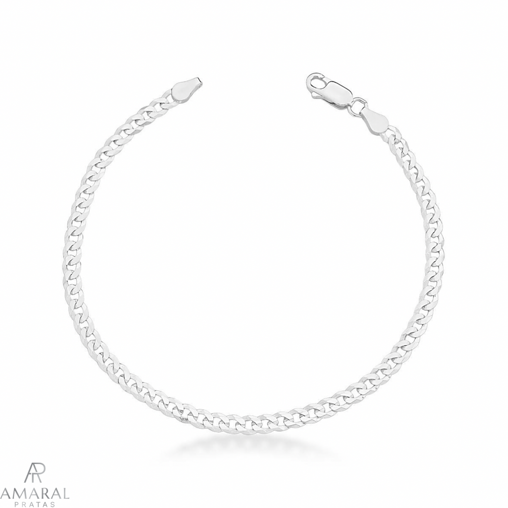 Pulseira Grumet 4mm em Prata 925