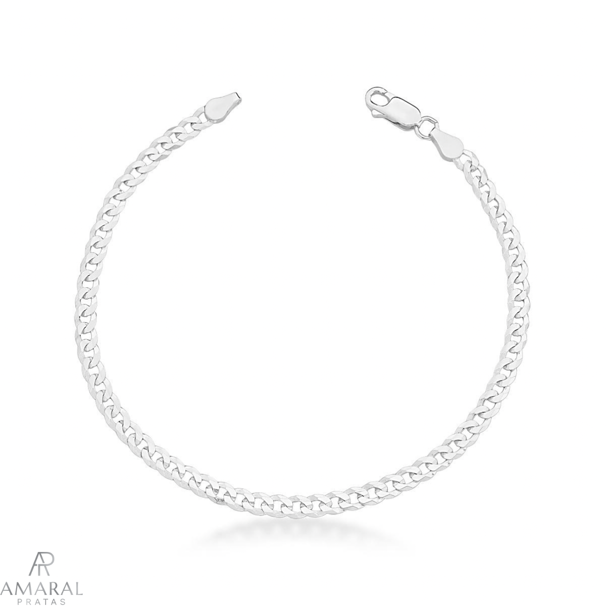 Pulseira Grumet 4mm em Prata 925