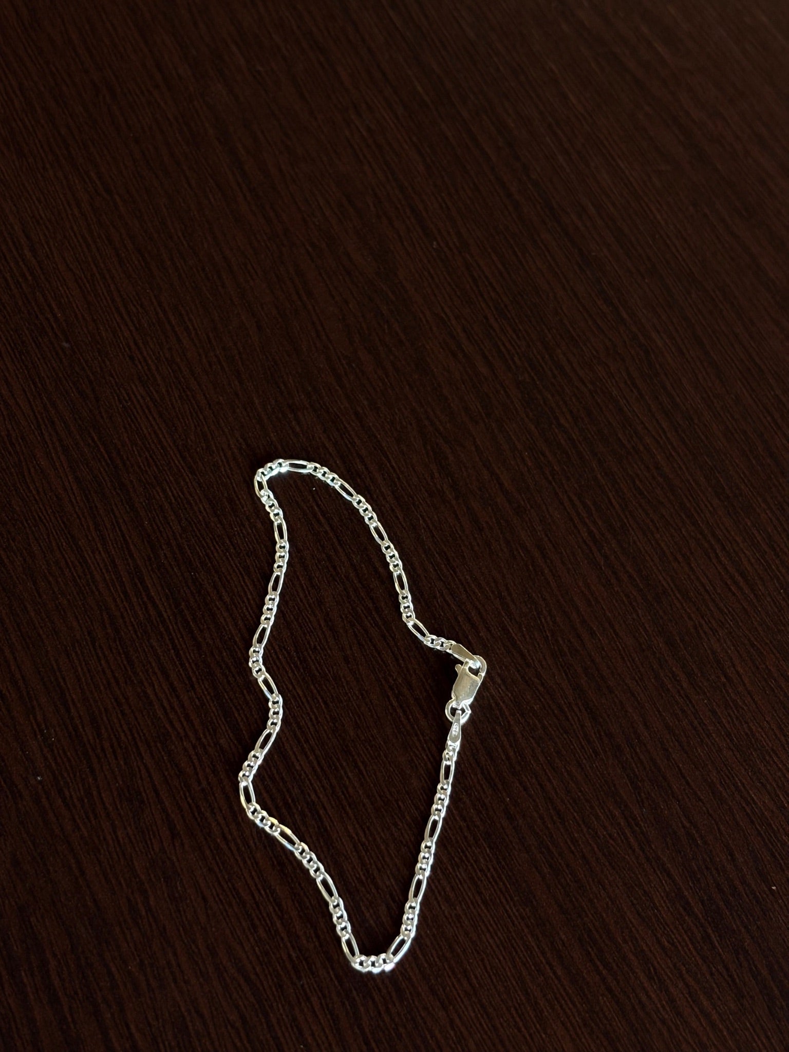 Pulseira Elo Fígaro 2mm em Prata 925