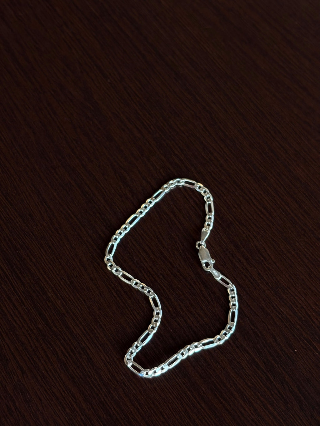 Pulseira Fígaro 3mm em Prata 925