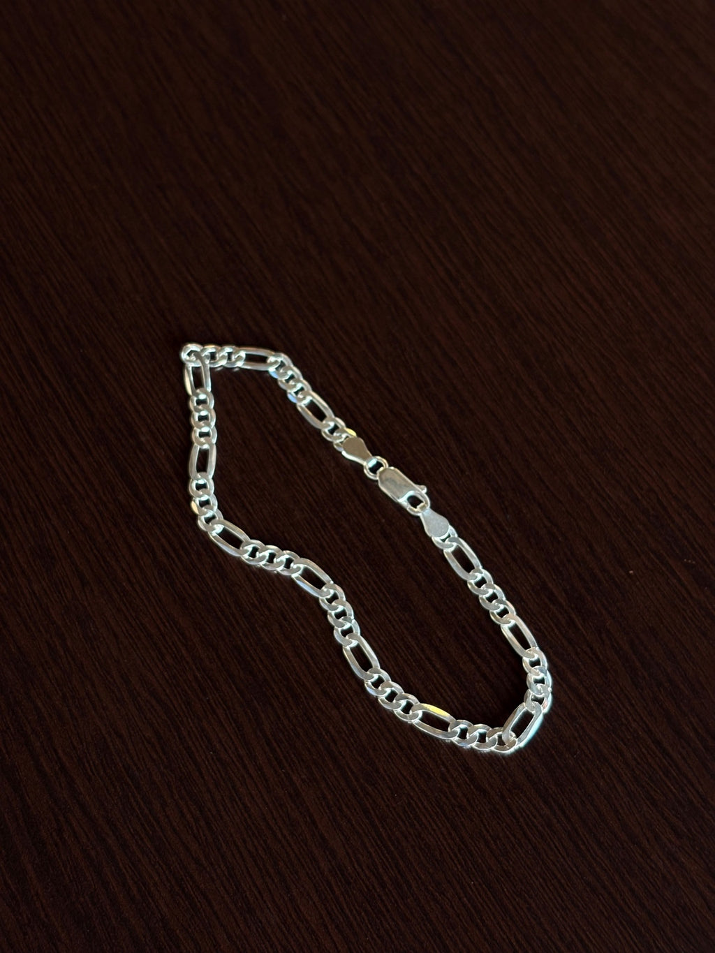 Pulseira Fígaro 4mm em Prata 925