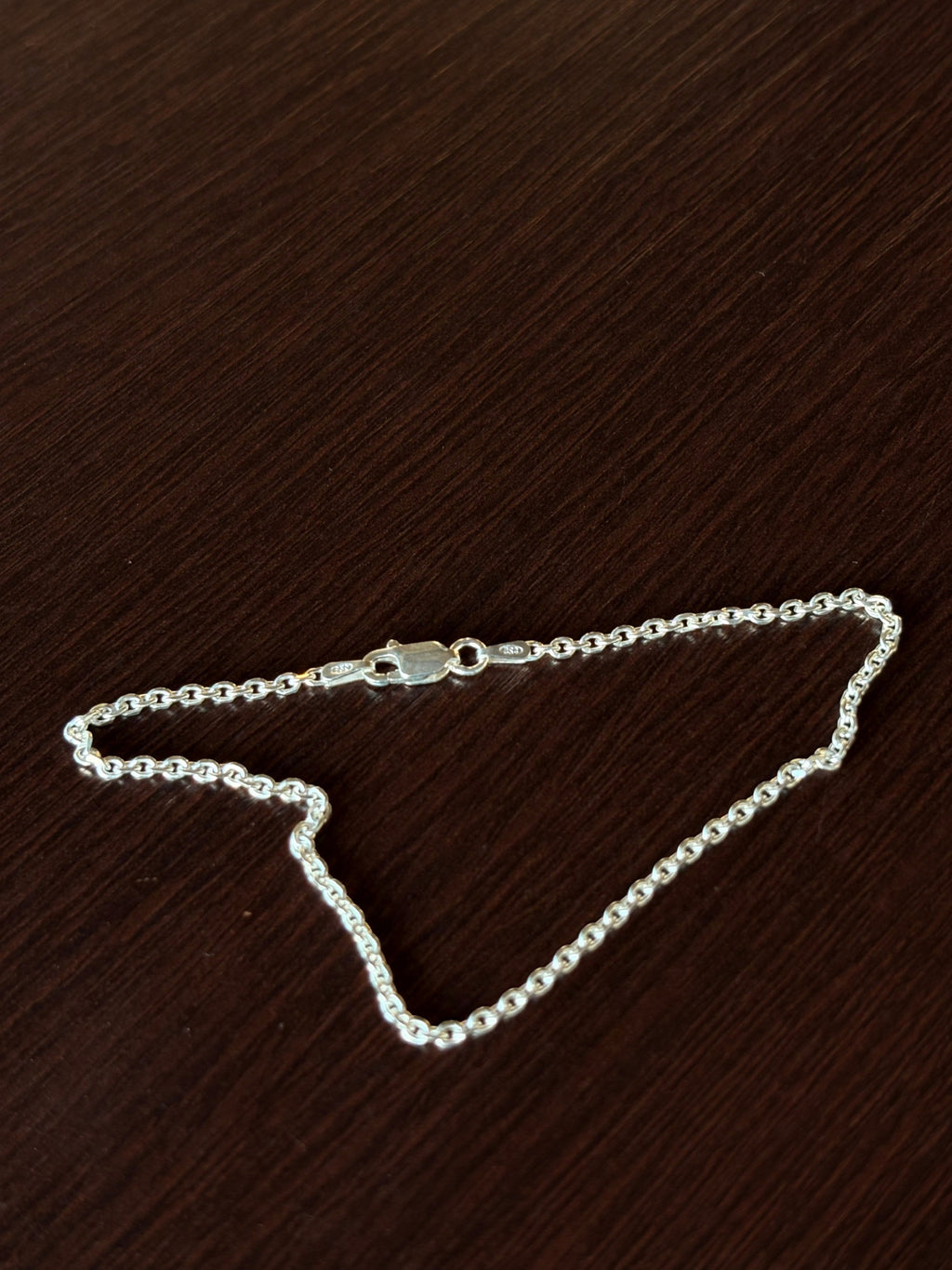 Pulseira Cadeado 2mm em Prata 925