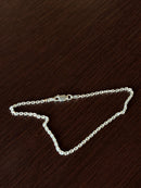 Pulseira Cadeado 2mm em Prata 925