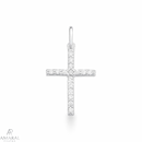 Pingente Cruz Cravejada em Prata 925