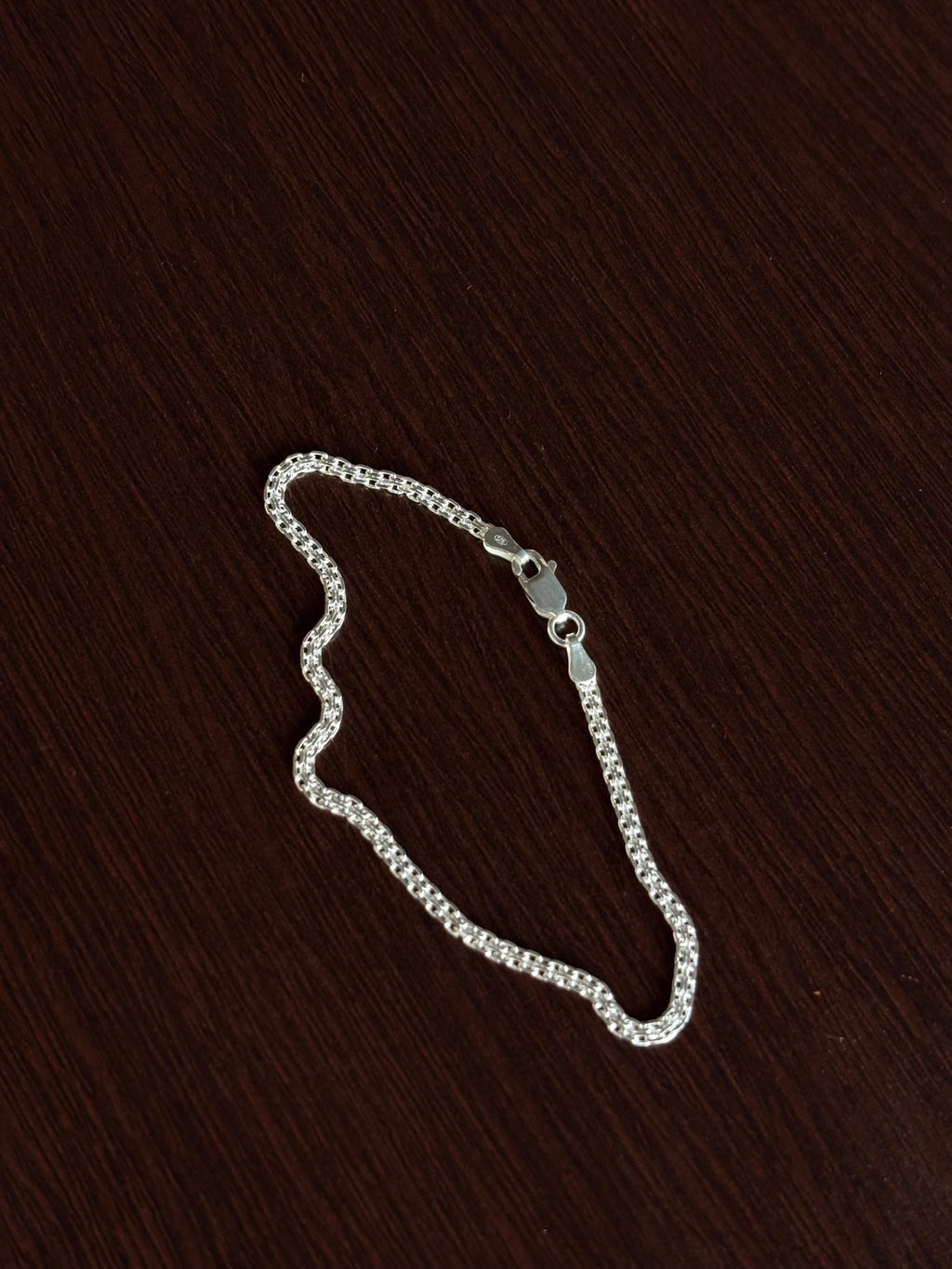 Pulseira Esteira 2F em prata 925