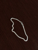 Pulseira Esteira 2F em prata 925