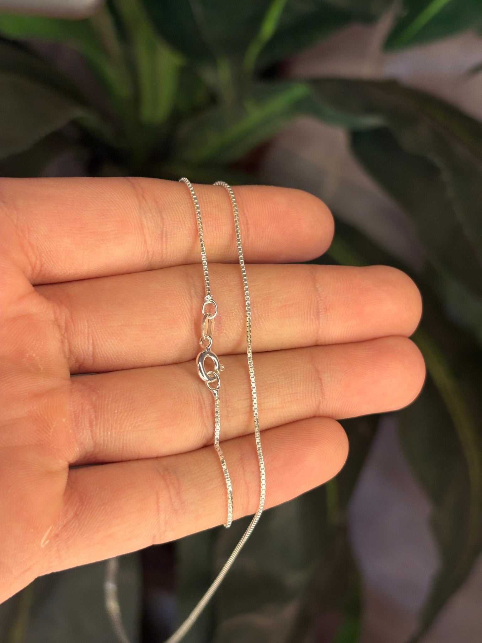 Corrente Veneziana Fina em Prata 925