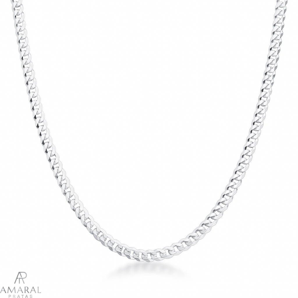 Corrente Grumet 4mm em Prata 925