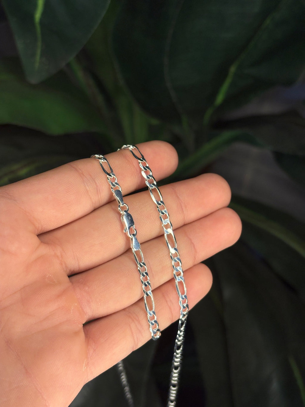 Corrente Fígaro 4mm em Prata 925